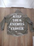 Kurtka Pull&Bear S 36 oversize szeroka khaki militarna