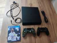 Konsola Sony Playstation Slim PS4 + 2 Kontrolery + FIFA 18
