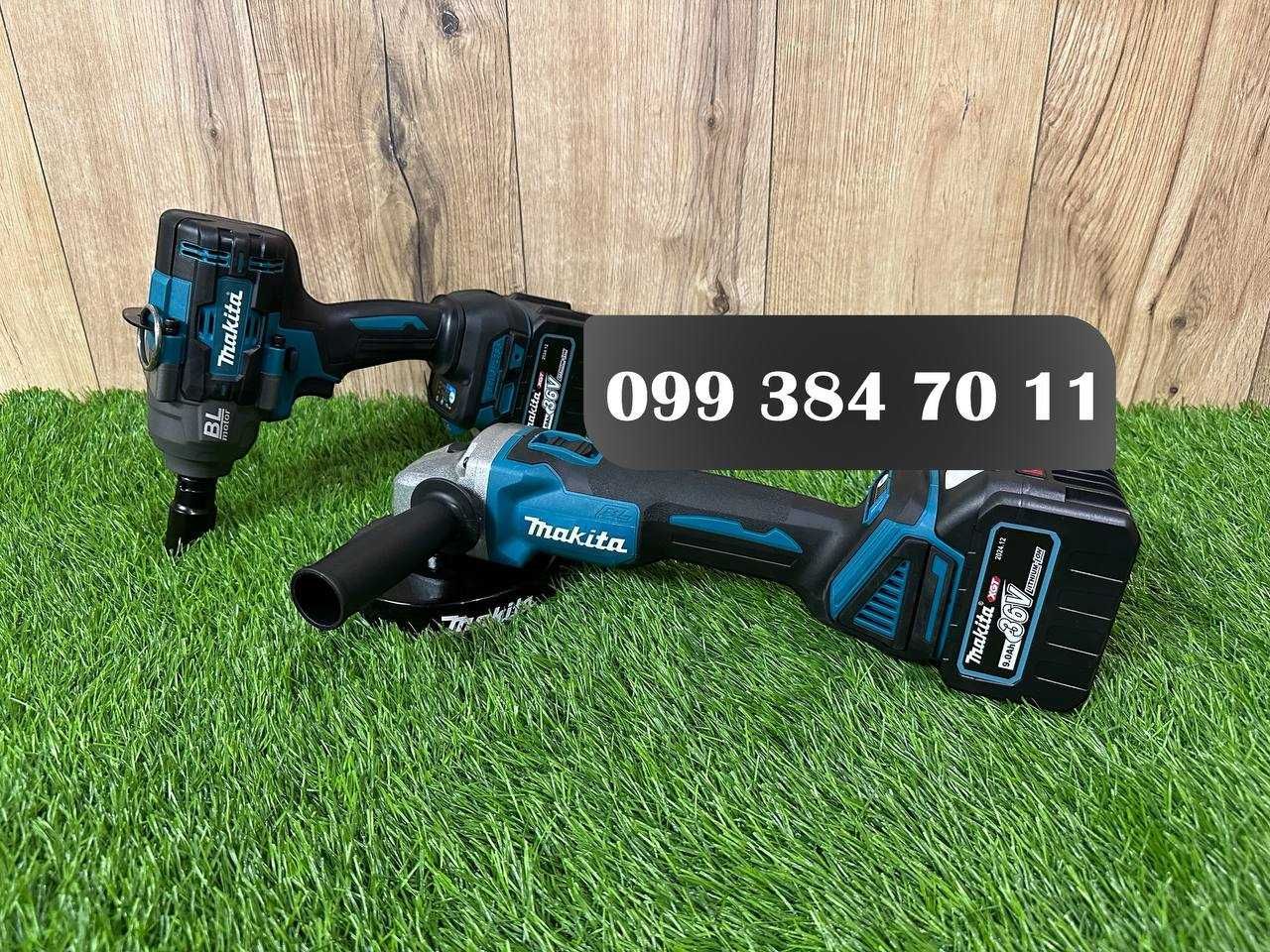 Гайковерт DTW1002BL і кутова шліфмашина DGA504BL Makita 2/1 1000Nm 36V