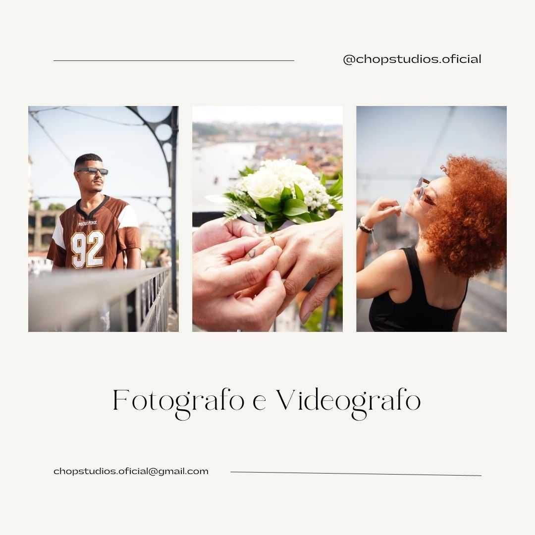 Fotógrafo e Vídeografo Profissional