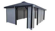 Altana Altanka nowoczesna 4x4m  400x400 model 8 –  WOODEN HOUSE