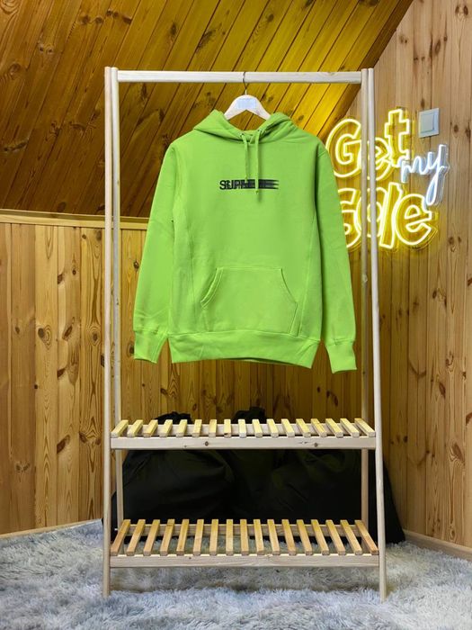 (S/M) Худі Supreme Motion Logo ‘Lime Green’ Hoodie.