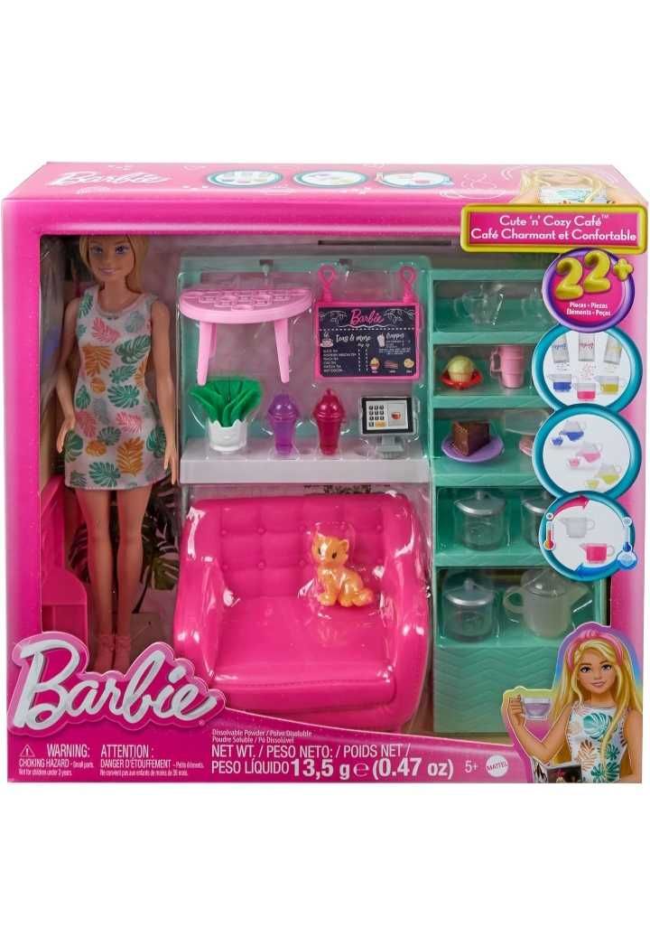 Duży zestaw Mattel Barbie Relaks w kafejce HKT94