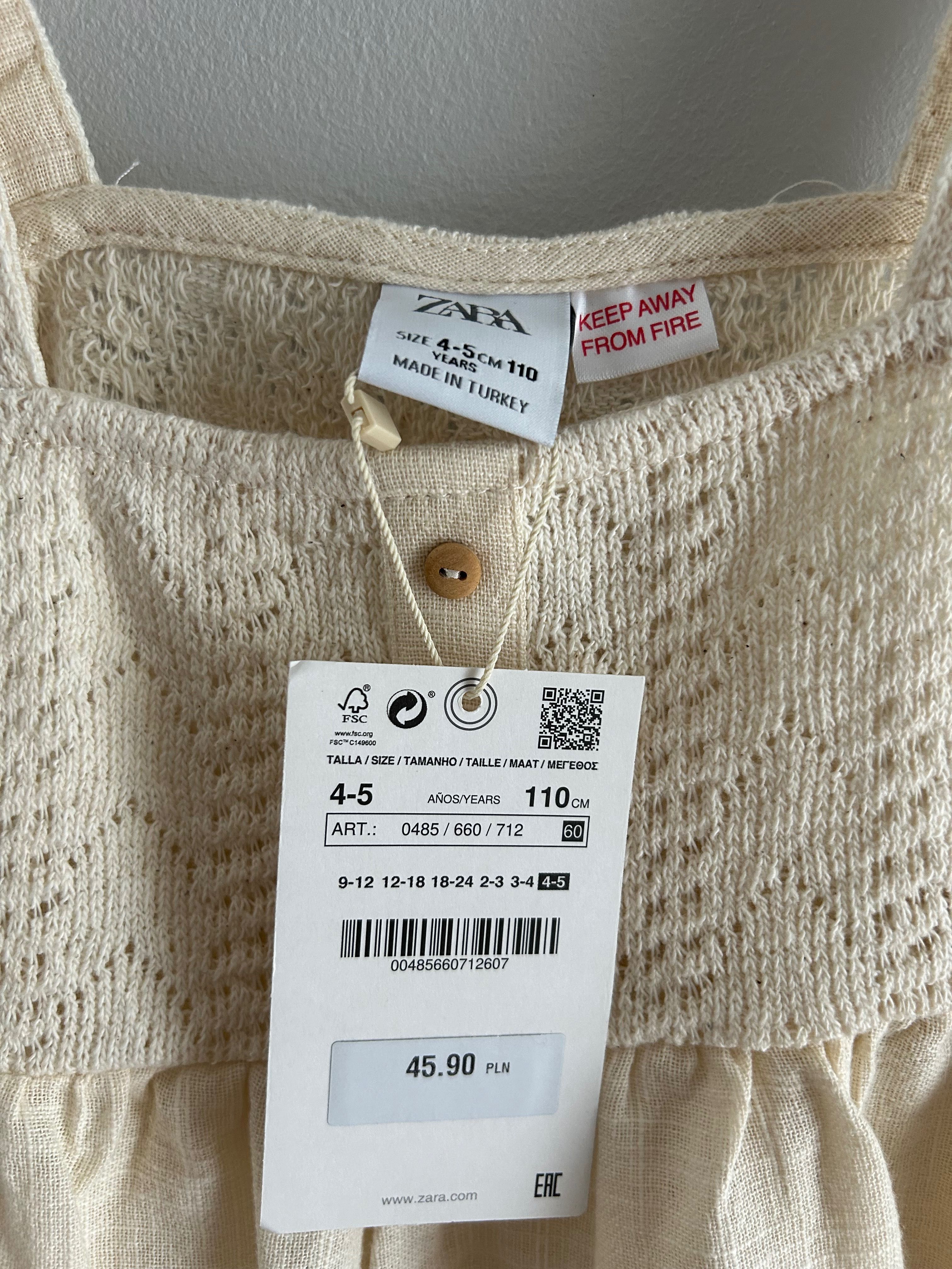 Nowa bluzeczka Zara rozmiar 110