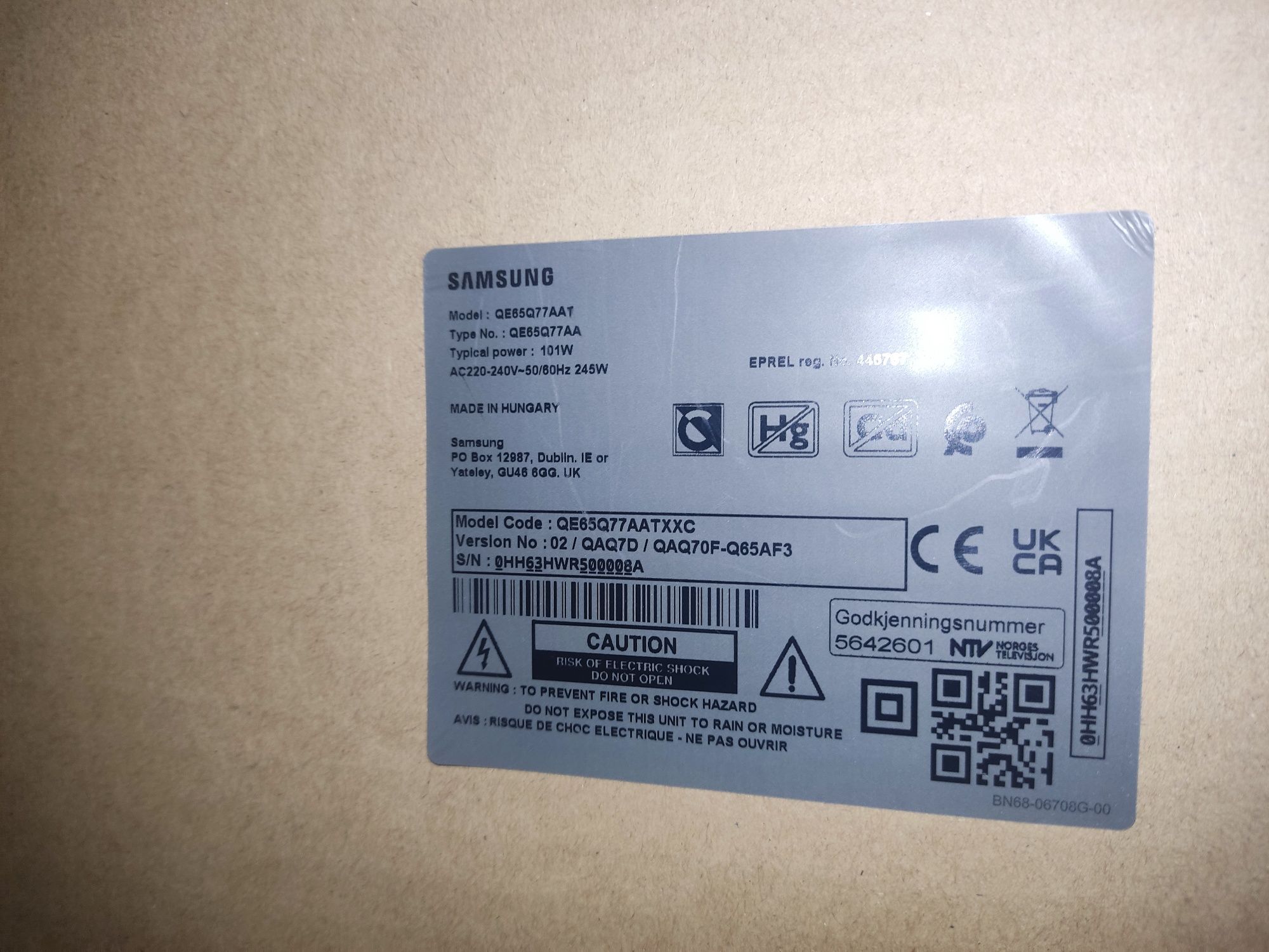 Peças TV Led Samsung 65" polegadas - QE65Q77AAT