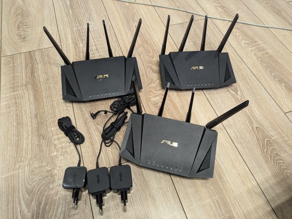 Бездротовий маршрутизатор (роутер) ASUS RT-AX58U  v1 WIFI 6 AiMesh 19v