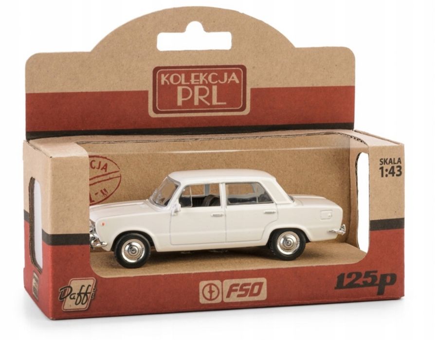 Samochód Fiat 125p kolekcja PRL model Daffi K-585
