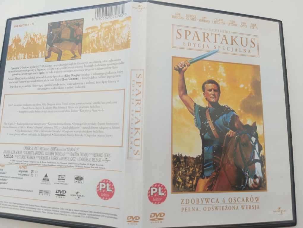 SPARTAKUS, DVD edycja specjalna, polska wersja językowa