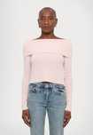 Sweter z kaszmiru odkryte ramiona Knitid S