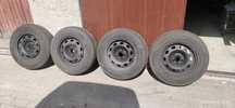 Opony z felgami koła stalowe 14 golf 4nowe opony 5 x100 Audi  Vw  Golf