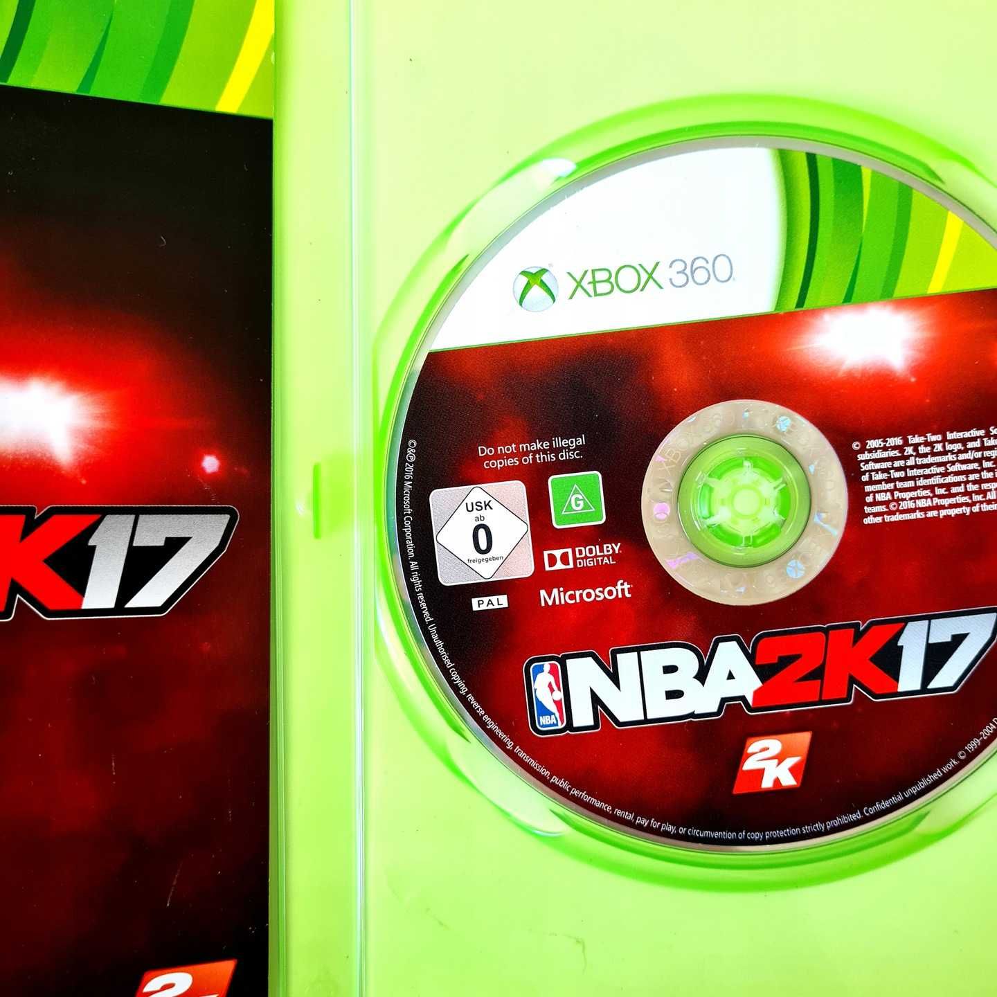 NBA 2K17 2017 Xbox 360 X360 Pudełkowa