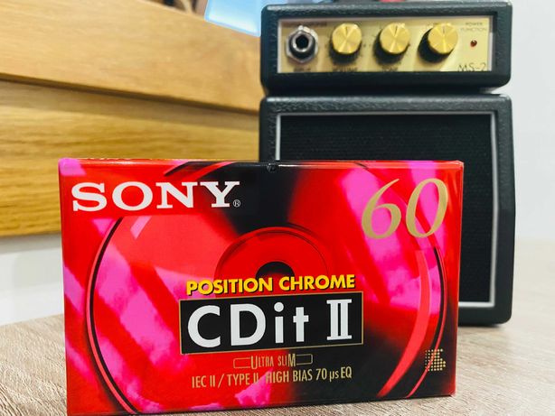 Cassetes de áudio seladas Sony CDit II 60 (pack 10x unidades preço)