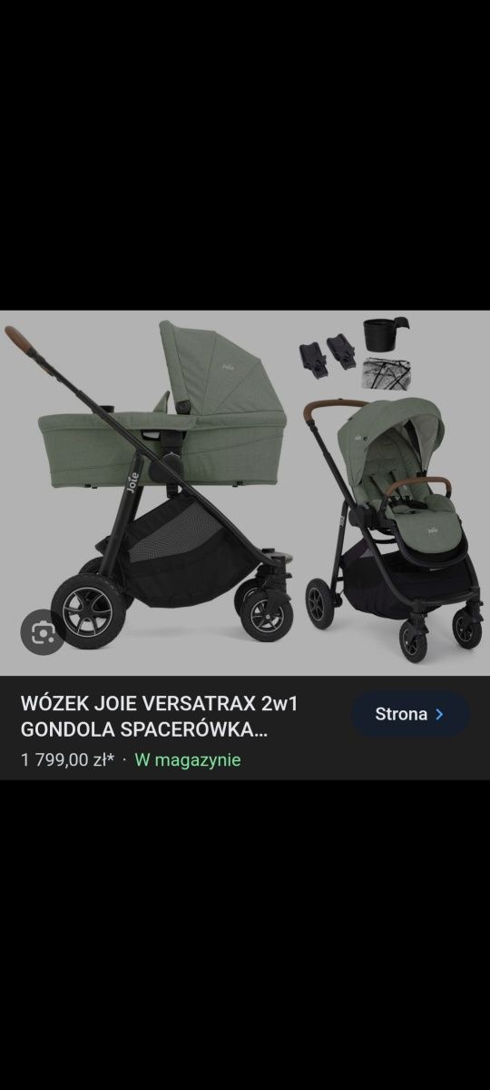 Wózek 2w1  3w1 Joe Versatrax gondola spacerówka nosidełko