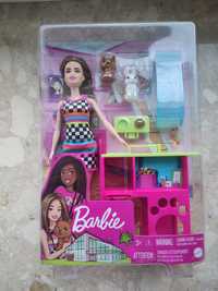 Barbie Lalka i domek dla zwierzaków nowe