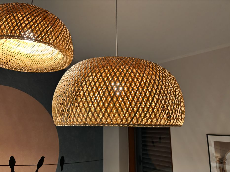 Lampa rattanowa Eden, Westwing, 55cm nowa