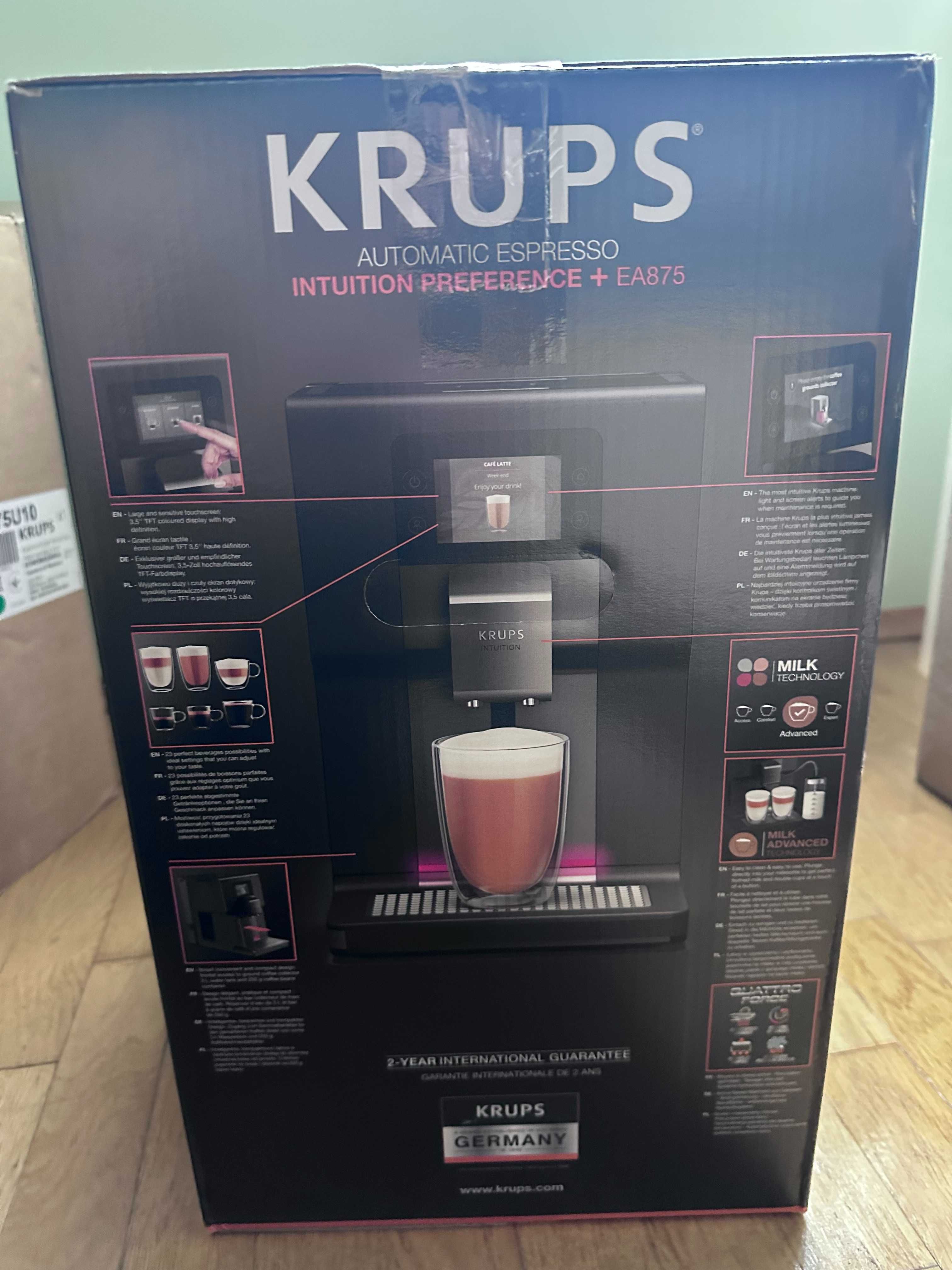 Ekspres do kawy: krups automatic espresso intuition preference+ NOWY
