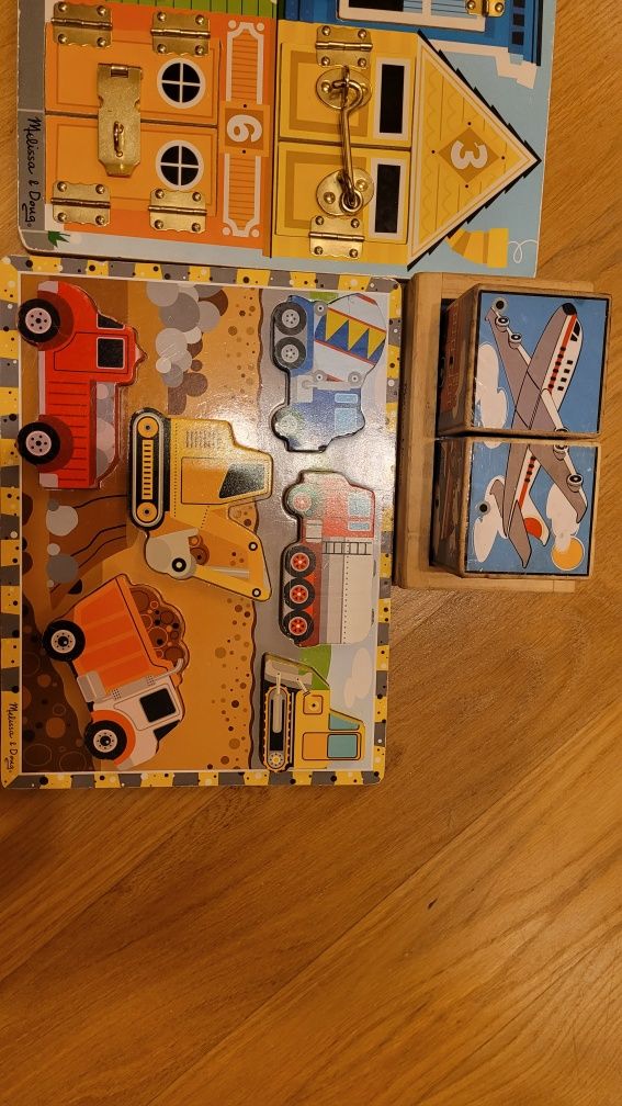 Tablica manipulacyjna kostki dźwiękowe układanka zabawki melissa&doug