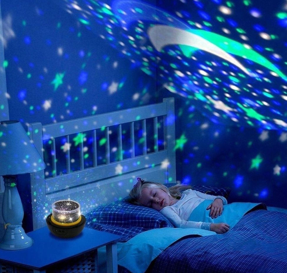 Orojektor Gwiazd Lampka Nocna do Pokoju Dziecka Filmy Gwiazdy Kosmos