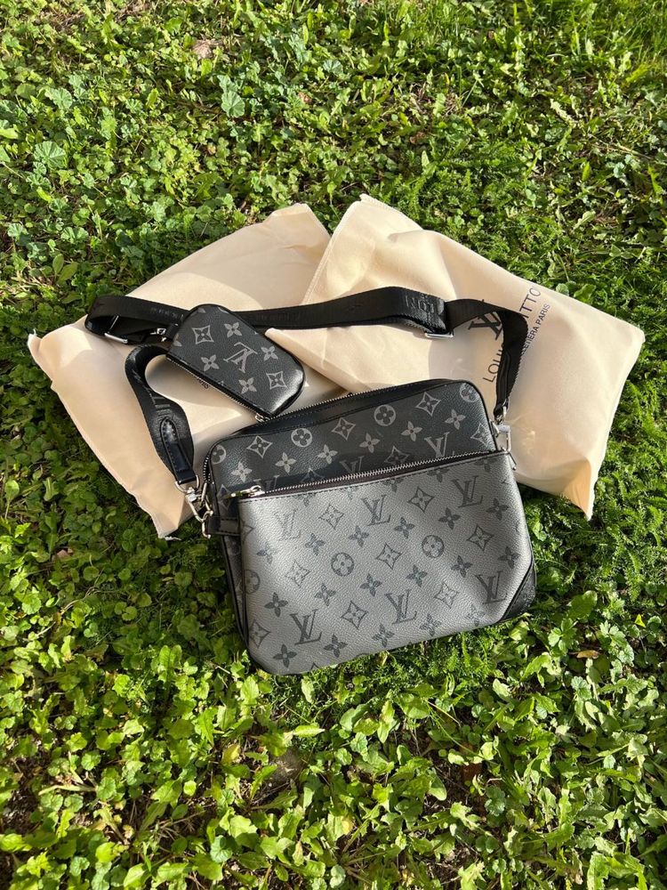 Чоловіча сумка Louis Vuitton Луї віттон 3в1 через плече Луи витон нова