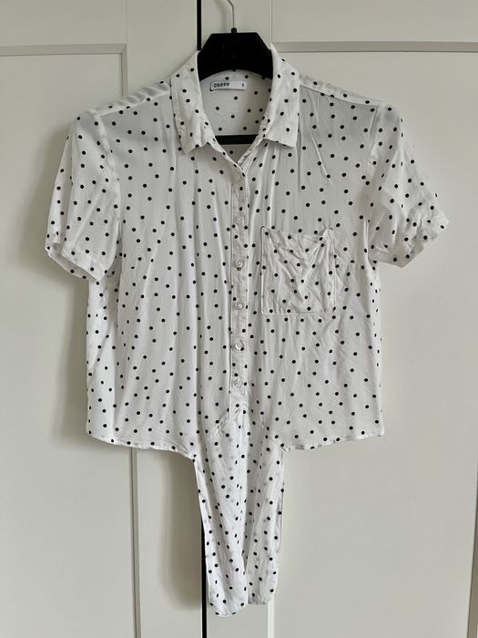 Koszula w kropki z krótkim rekawem
