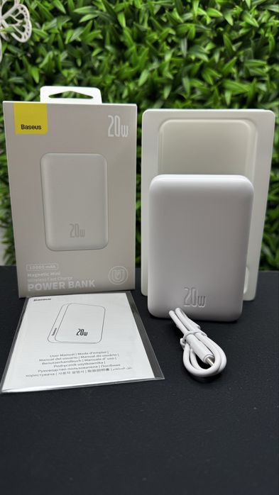 Внешний аккумулятор с беспроводной зарядкой Baseus Magnetic20W10000mAh