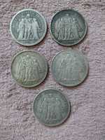 5 Franków, Srebro, 5 monet