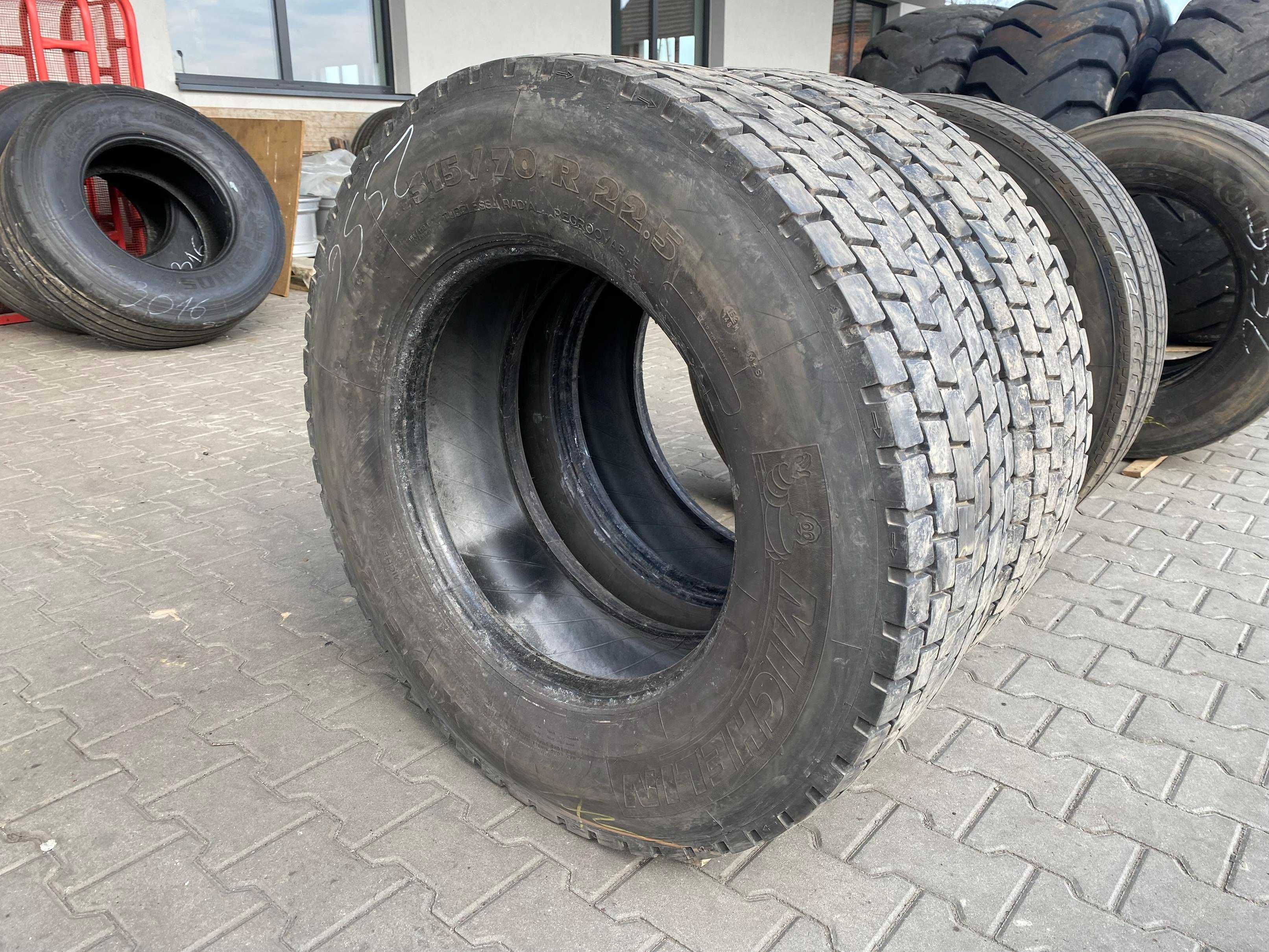 Opony 315/70R22.5 MICHELIN XDE2+ Napędowe 9-11mm