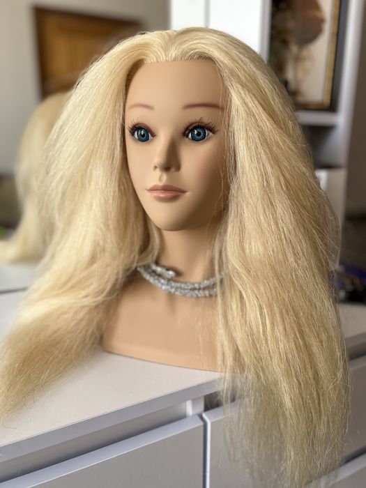 Голова для навчання,болванка-Маникен 100%  натуральне  волосся