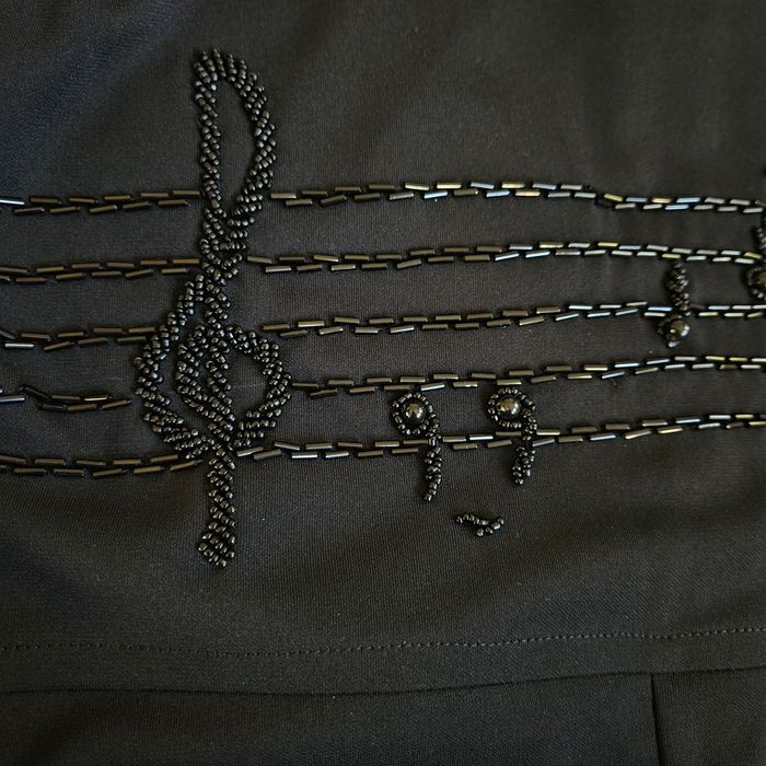 Kombinezon 42 czarny szerokie nogawki studniówka sylwester