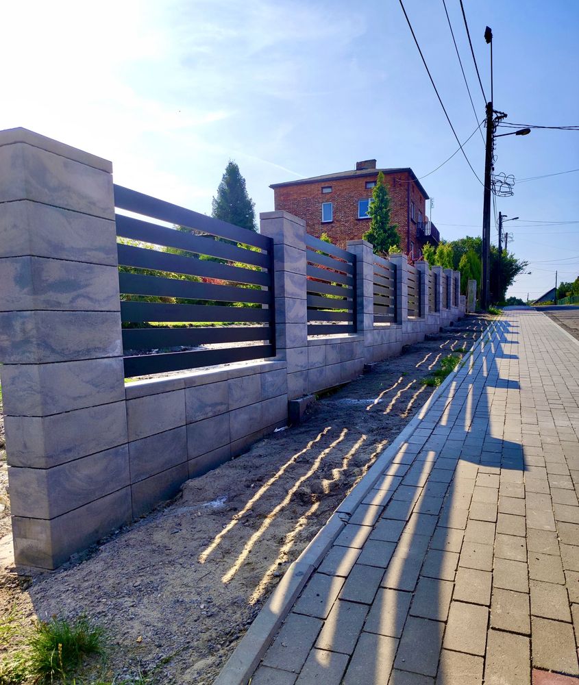 Ogrodzenie modułowe/łupane/ala klinkier