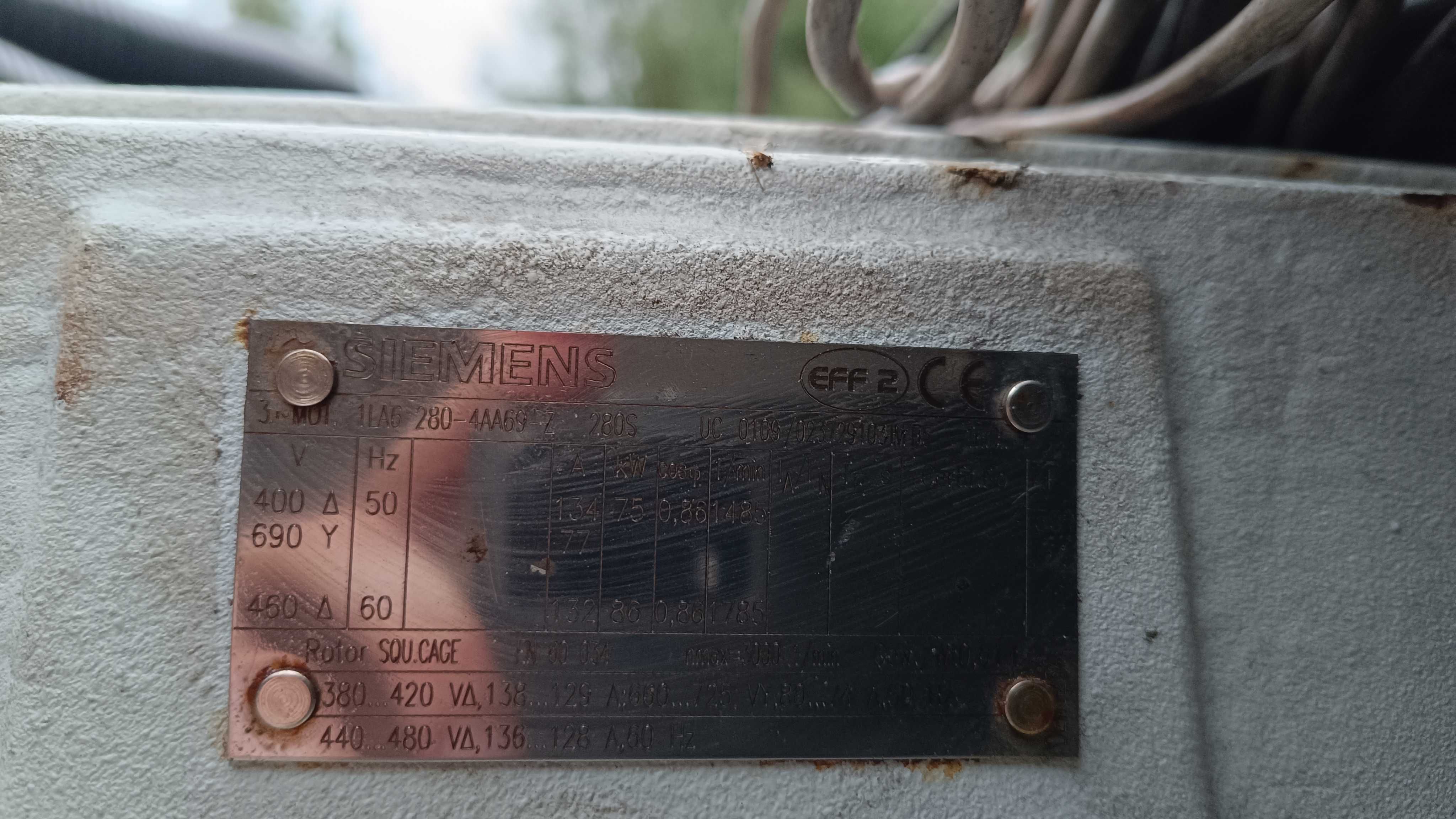 Silnik elektryczny Siemens 75kw