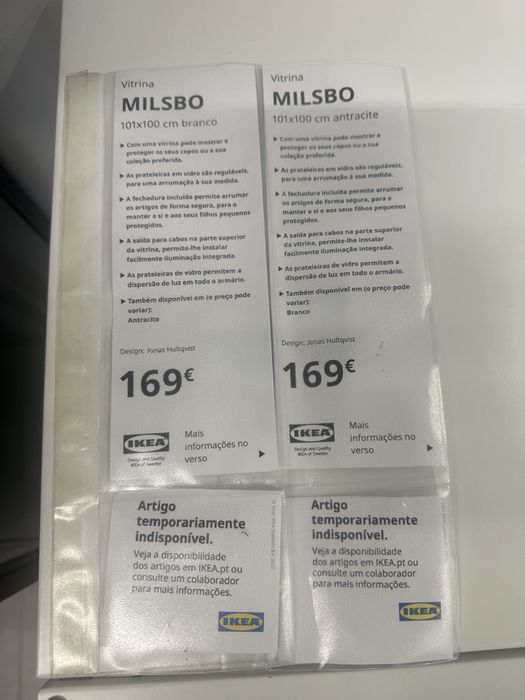 Vitrine do ikea branca