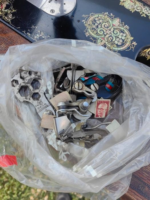 Maszyna do szycia Singer, retro, stolik żeliwny