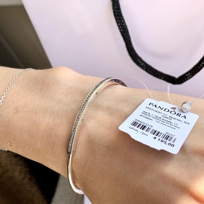 Браслет Пандора оригінальний Бангл I-D Pandora новий срібло 925