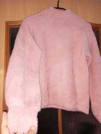 Sweterek alpaka różowy