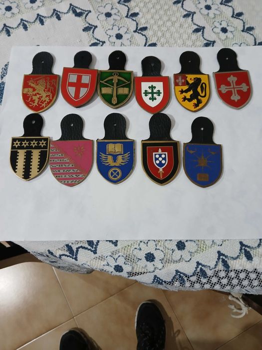 MILITAR-crachás da tropa portuguesa
