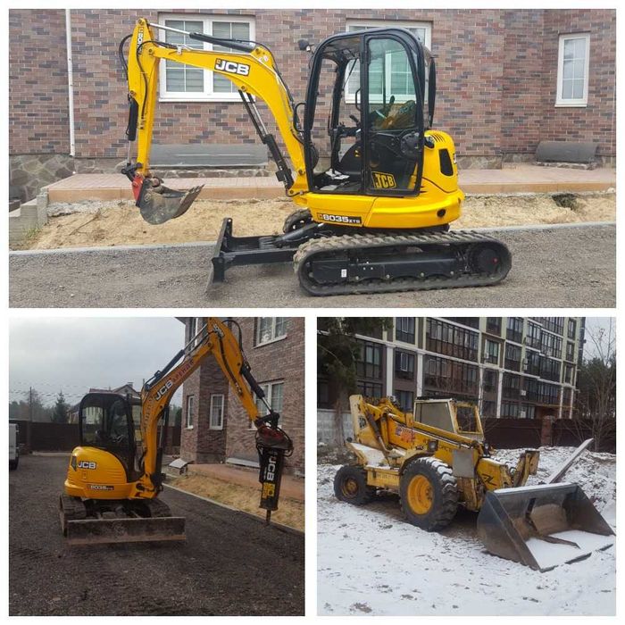 Послуги міні навантажувача (бобкета) з ямобуром (ковшем, вилами)