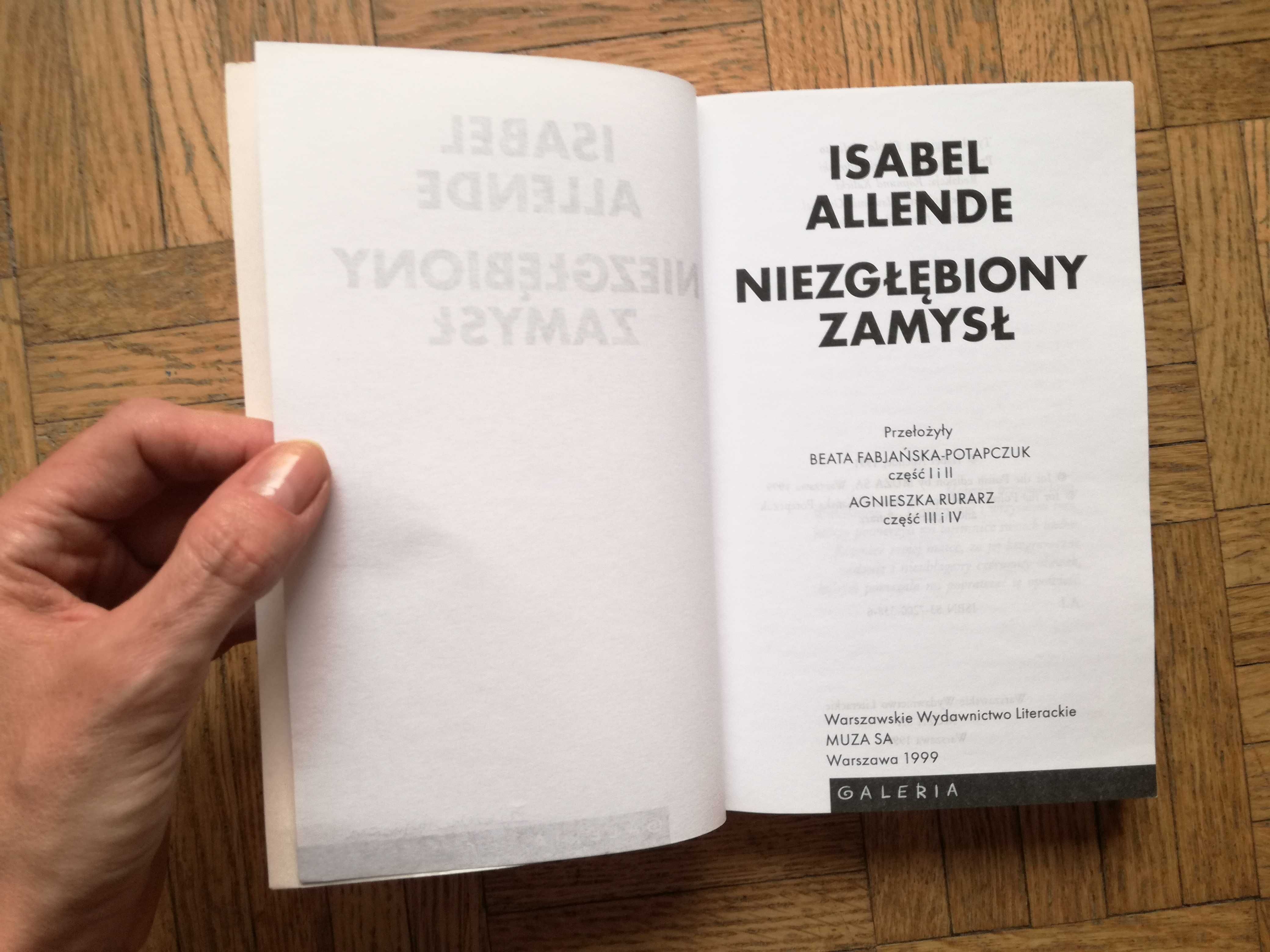 Niezgłębiony zamysł, Isabel Allende