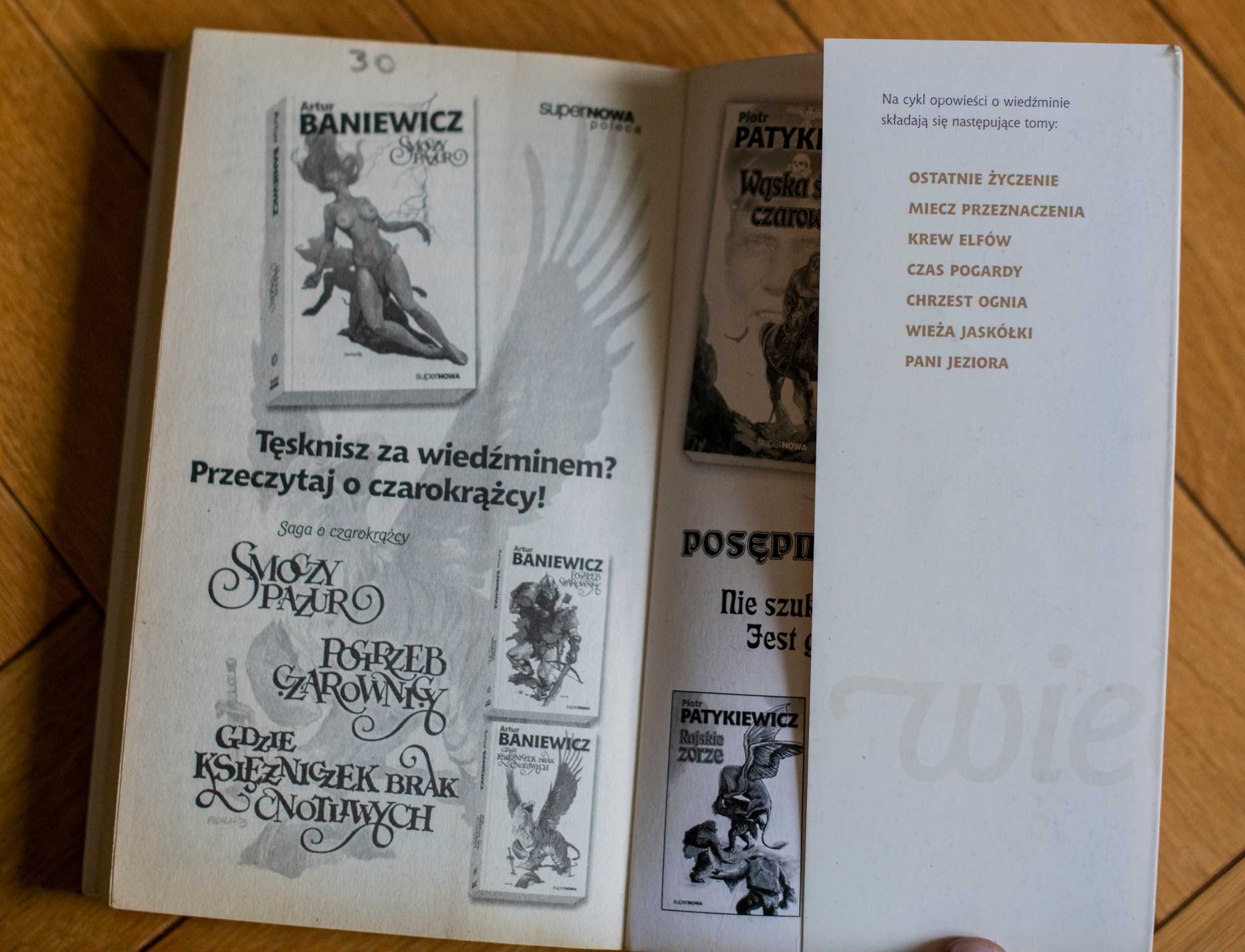 Wiedźmin krew elfów Sapkowski Supernowa Fantastyka 1994