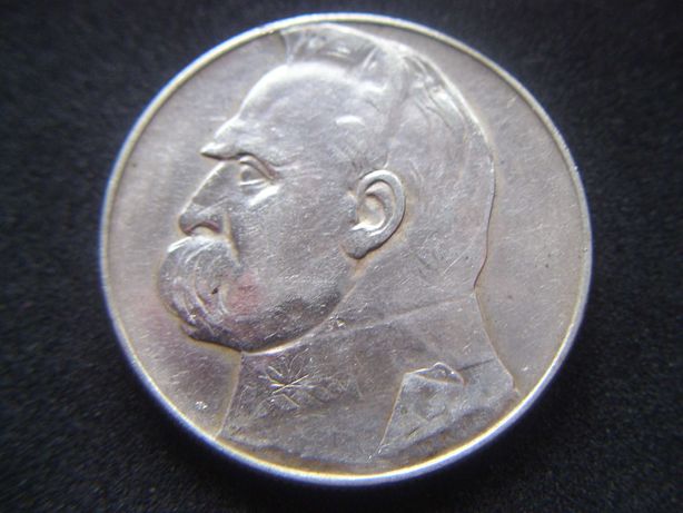 Stare monety 10 złotych 1936 Józef Piłsudski  2RP  srebro