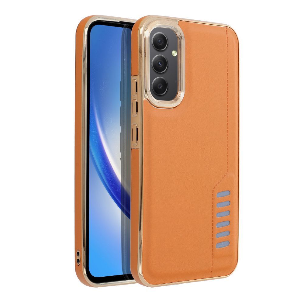 Etui Case Plecki Milano Samsung A34 5G Brązowy + Szkło 9H