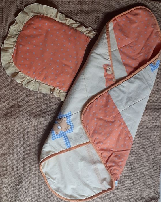 Becik - rożek + poduszka z Drewex Kolorino