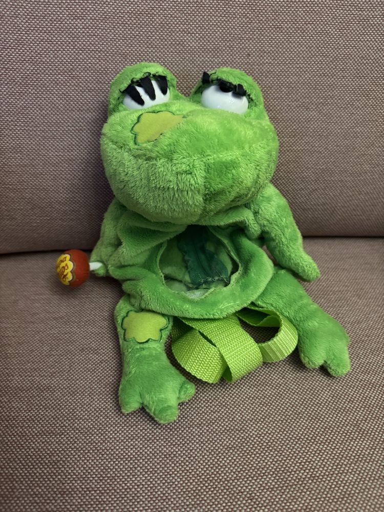 Chupa Chups żabka zielona plecak maskotka wysokość 28cm.