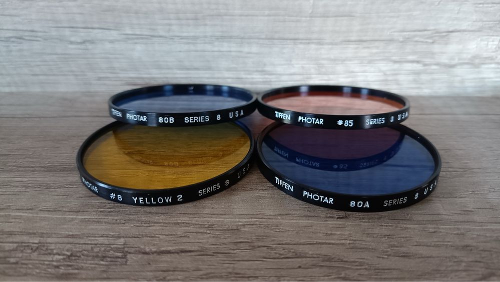 Tiffen PHOTAR Yellow 2, PHOTAR 80B, PHOTAR 80A Series 8, Світлофільтр