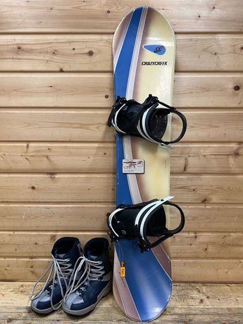 ZESTAW deska snowboardowa Crazy Creek 120cm + buty Voell 23cm 36-37EU