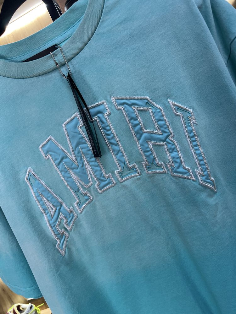 Футболка AMIRI Big Logo Faded Blue