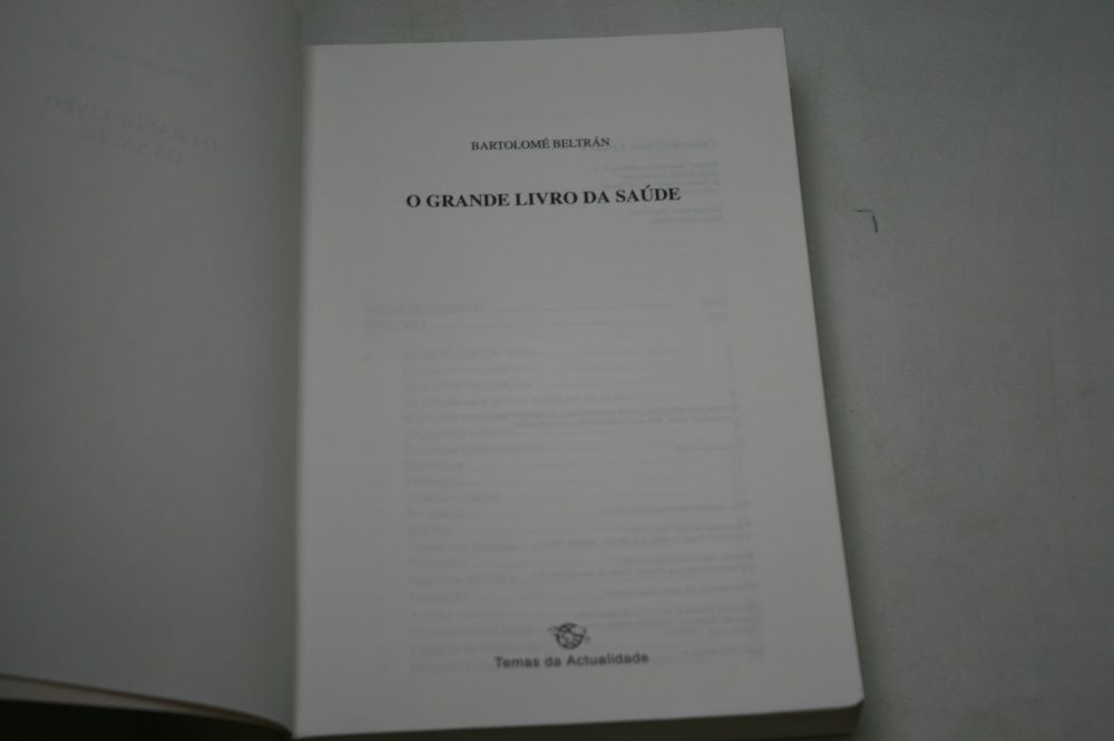 O grande livro da saúde - Bartolome Bertan REF; CE 0