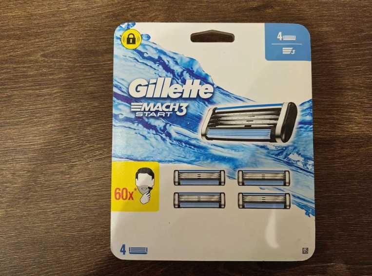 Gillette Mach 3 START 4szt głowiczek wkłady nożyki