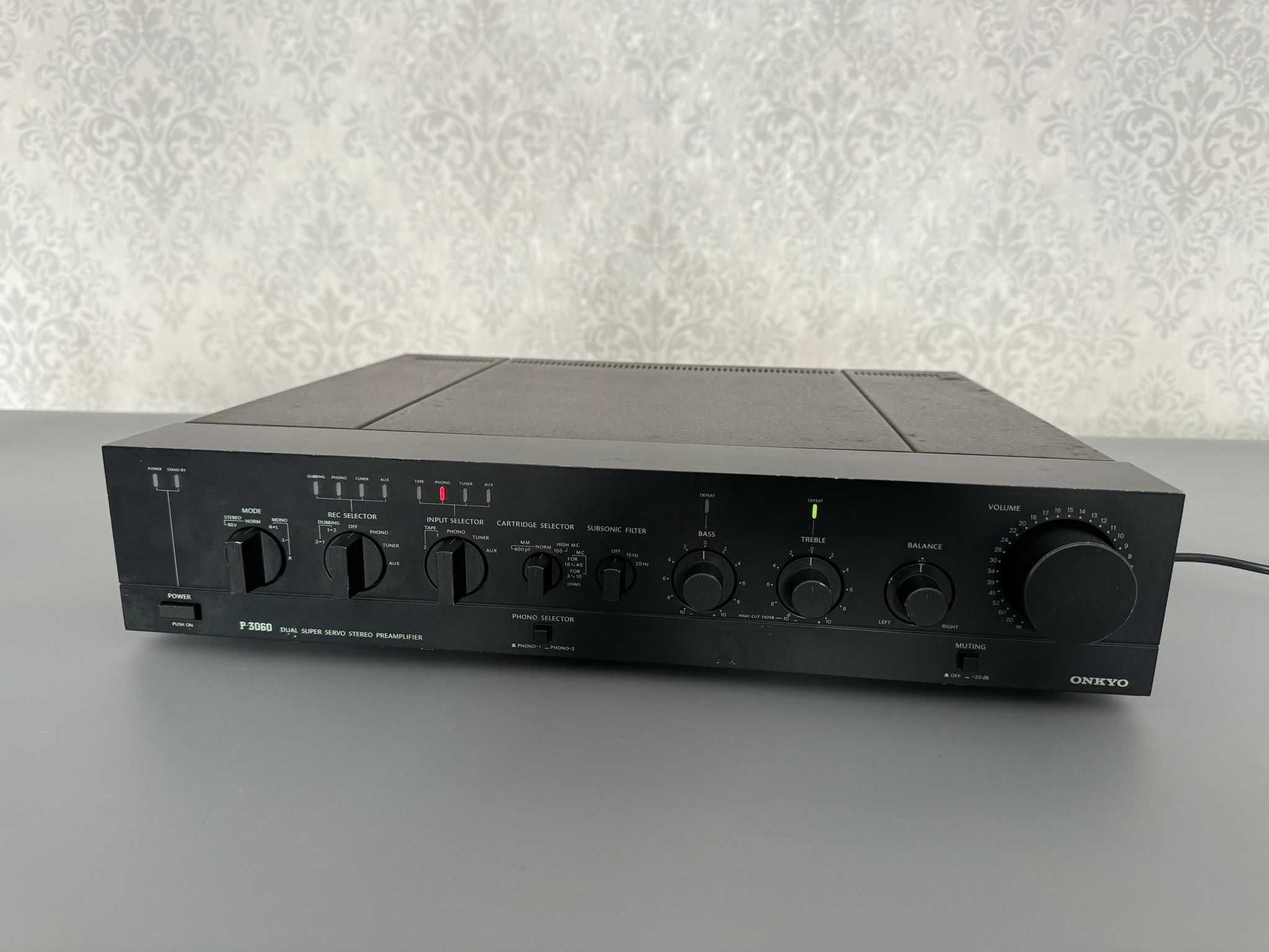 TOP Przedwzmacniacz Onkyo P-3060 Dual Super Servo Stereo