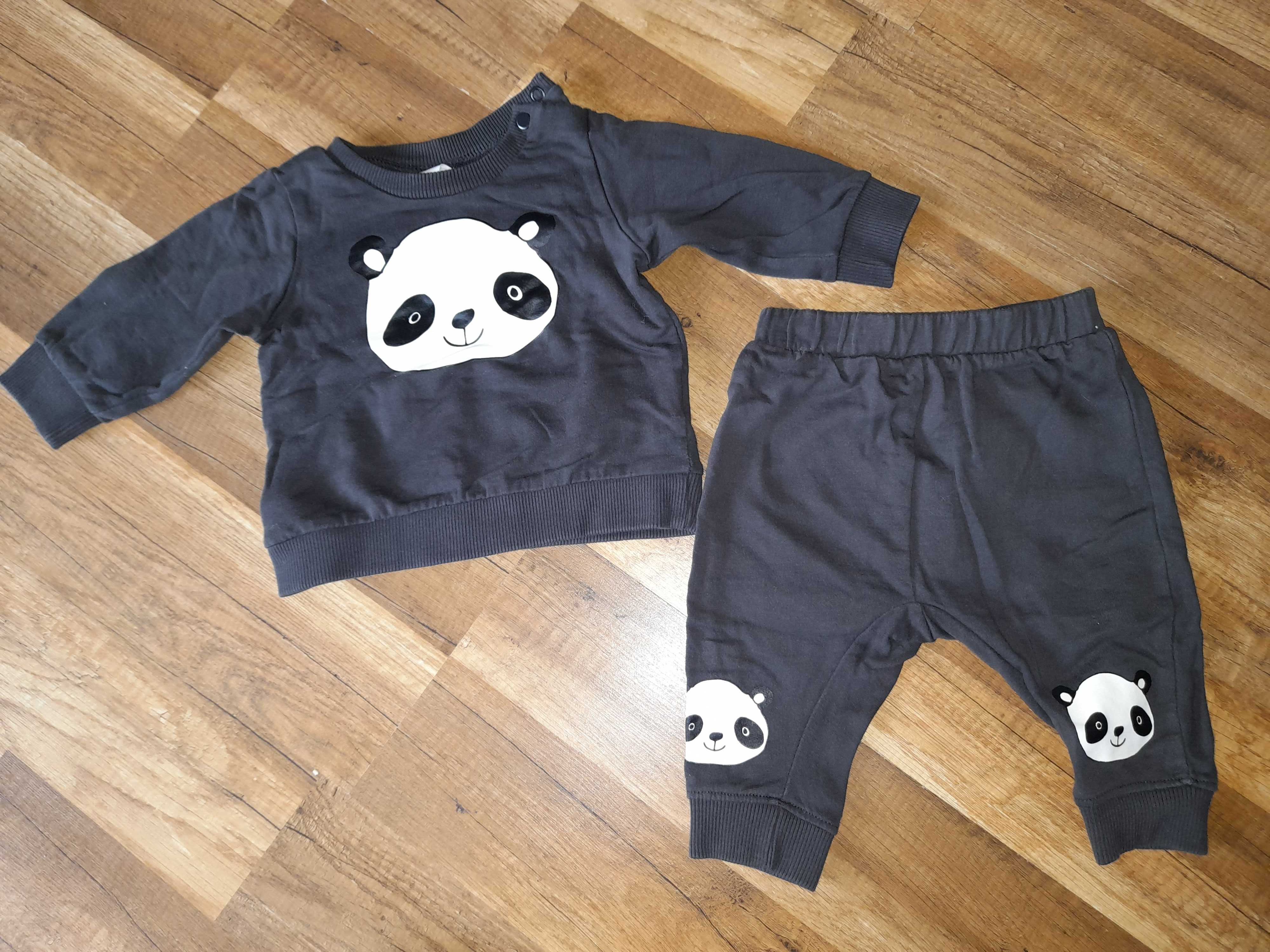 Komplet HM 68 dresy bluza panda grafit unisex